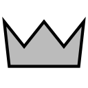 File:Simple silver crown.svg